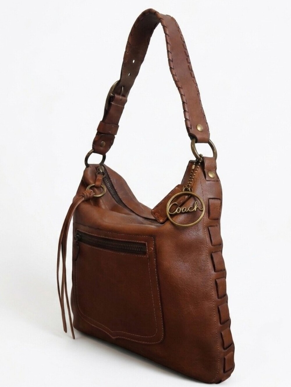 Coach NWT XL 2007 Legacy Thompson Slim Hobo 11374 British Tan Leather - NWT